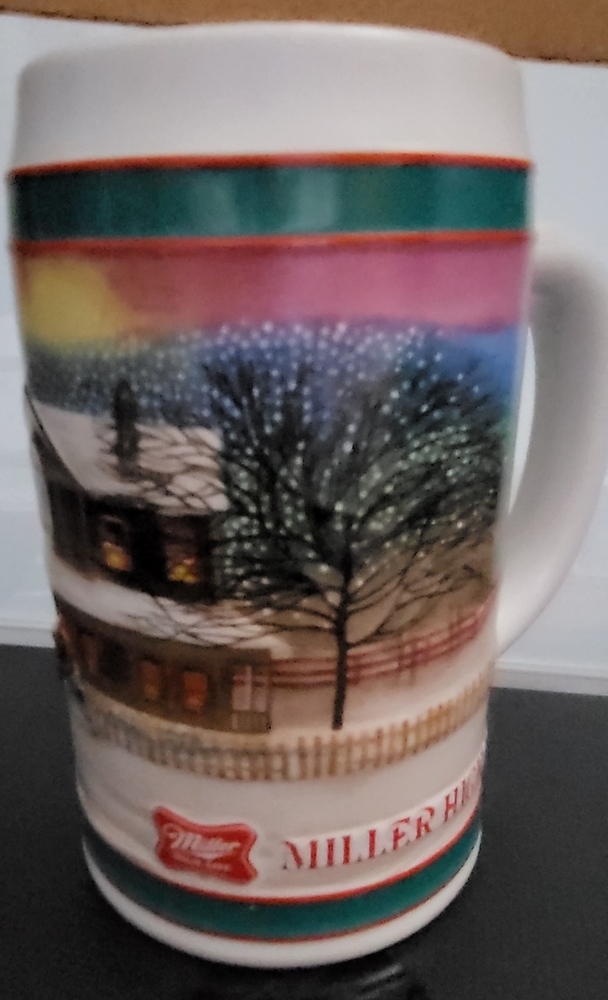 Miller High Life handcrafted beer stein Holidays series